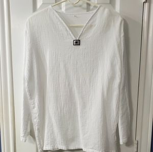 Linen casual beach / pool shirt